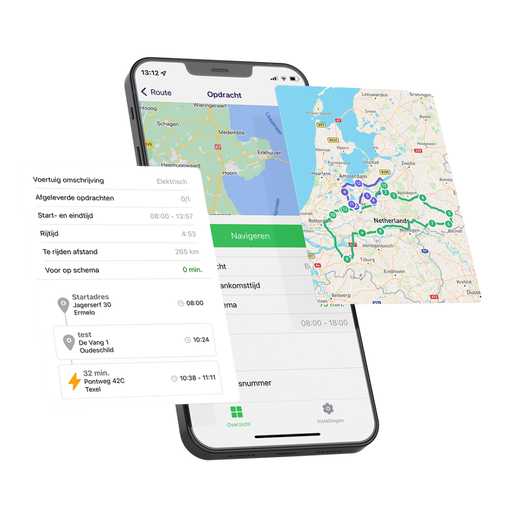 Chauffeurs-app (routeplanner voor chauffeur)