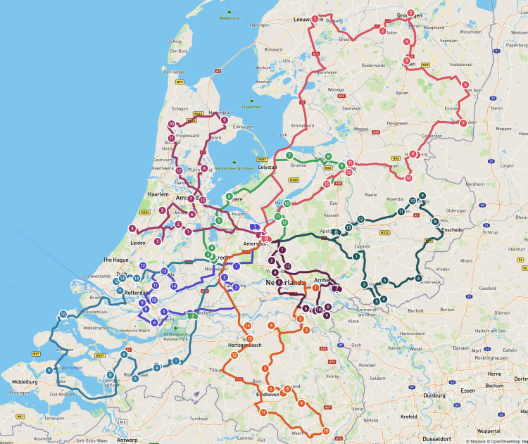 Route uitstippelen