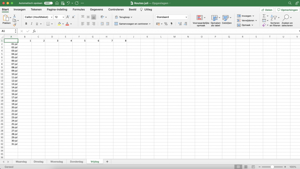 Transport planning in Excel maken & optimaliseren