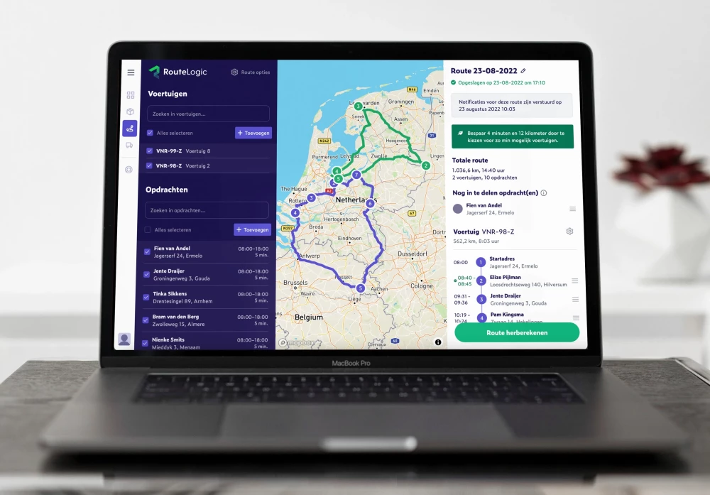 Routeplanner met meerdere adressen (software & app)